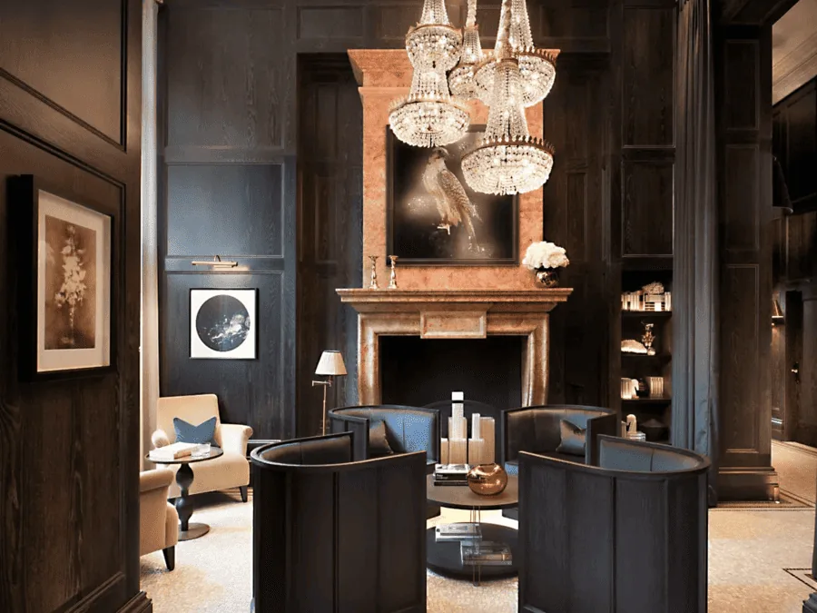 Kimpton Fitzroy, London — framed artwork installation